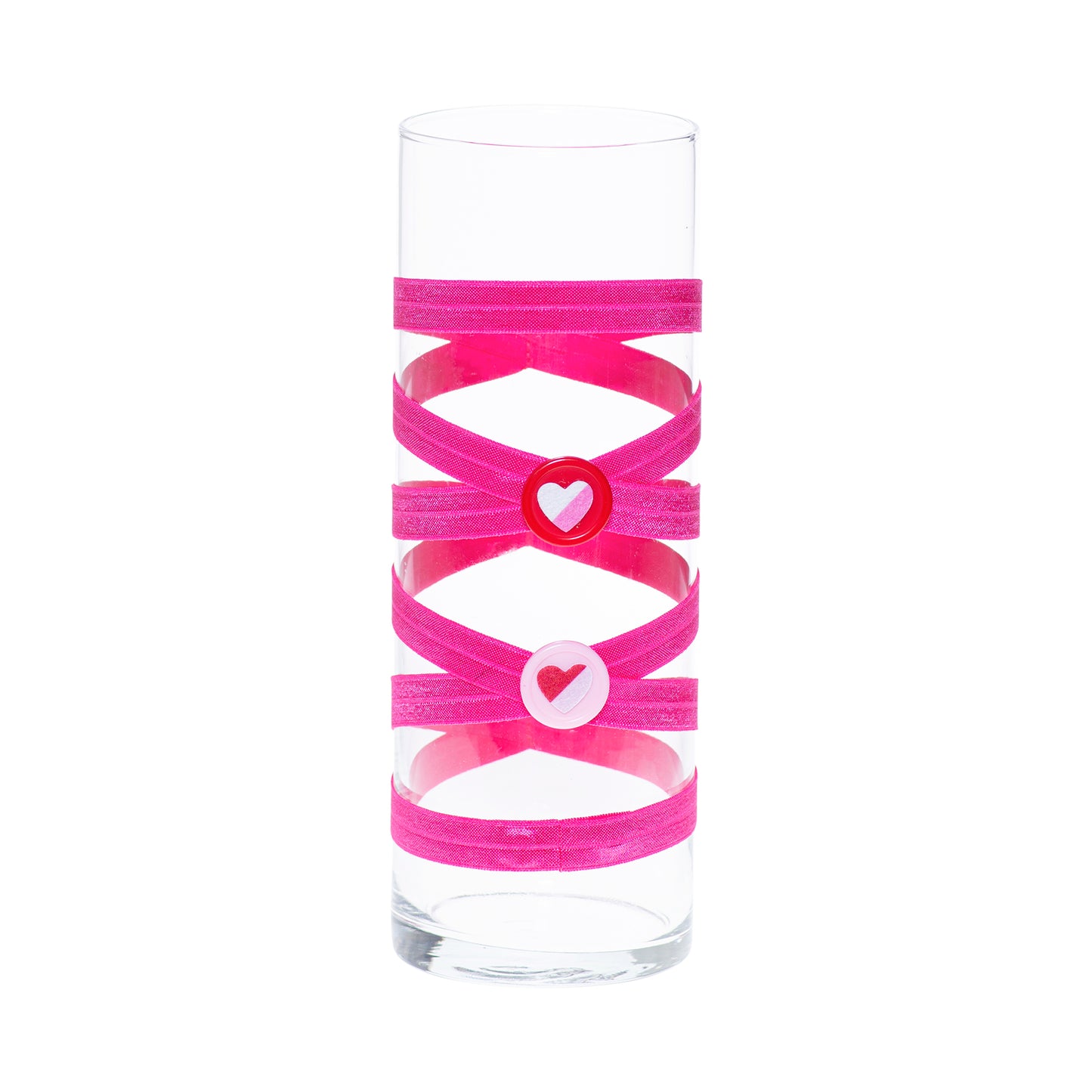 3.5" x 9.5" Vase Hot Pink 5X 5 Red White Pink Paper Honeycomb Hearts Valentine's Day Love Collection Complete Set FREE SHIPPING