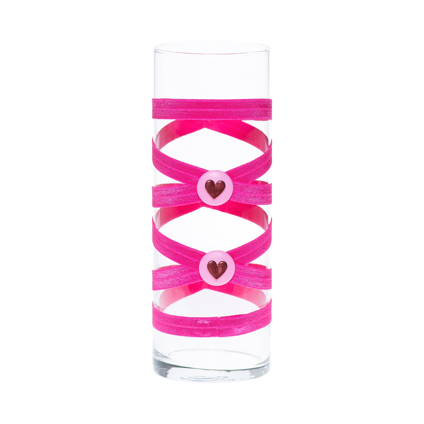 3.5" x 9.5" Vase Hot Pink 5X 5 Ombre Pink Paper Message Hearts Valentine's Day Love Collection Complete Set FREE SHIPPING