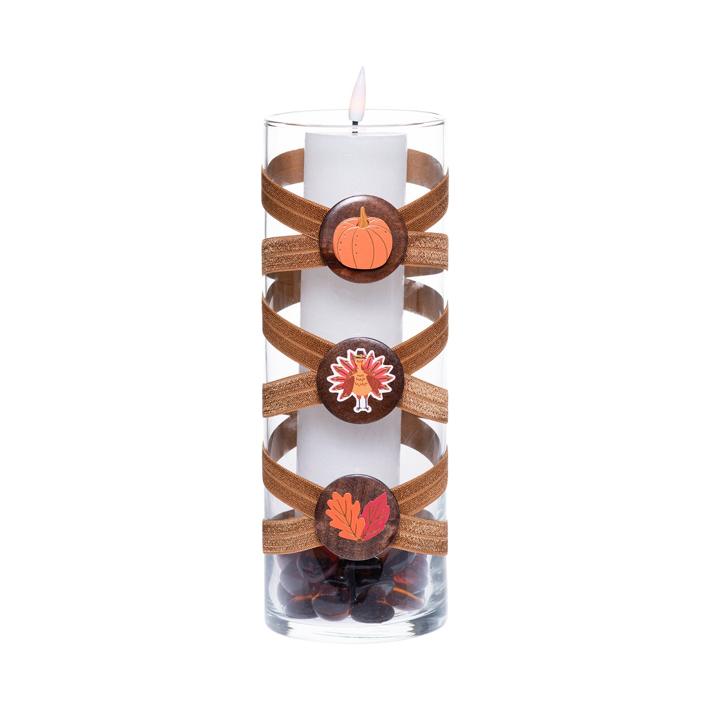 3.5" x 9.5" Vase Vicuna Brown 5X 6 Red Icon Stickers Autumn Fall Thanksgiving Collection Complete Set FREE SHIPPING