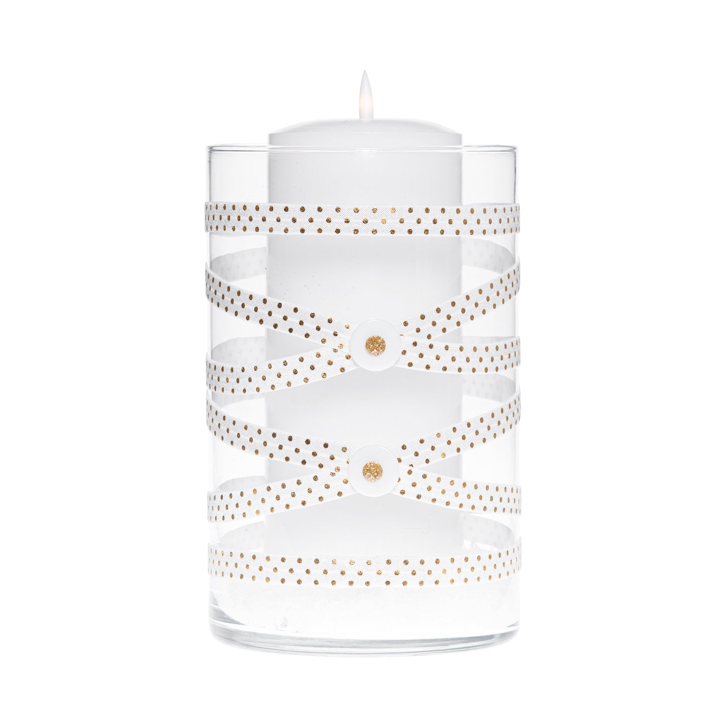 6" x 10" Cylinder White Gold Polka Dot 5X 6 Ivory Matte Poinsettia Holiday Collection Complete Set FREE SHIPPING