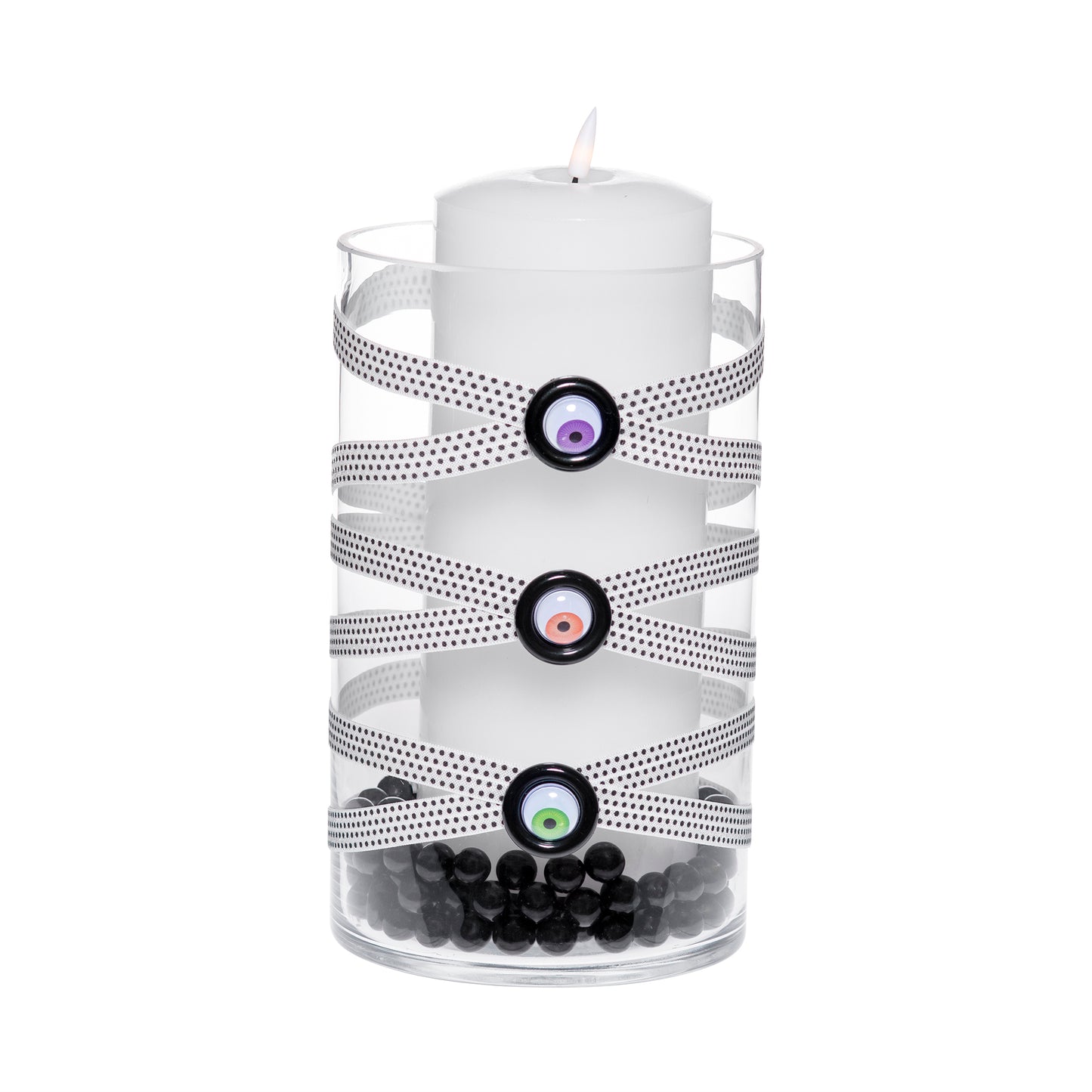6" x 10" Cylinder White Black Polka Dot 5X 6 Purple Orange Green Black Googly Minion Eyes Halloween Collection Complete Set FREE SHIPPING