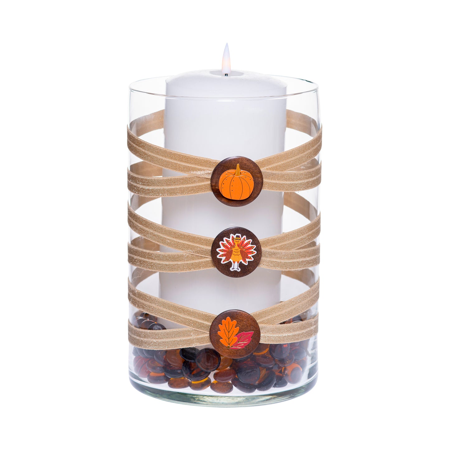 6" x 10" Cylinder Beige 5X 6 Red Icon Stickers Autumn Fall Thanksgiving Collection Complete Set FREE SHIPPING