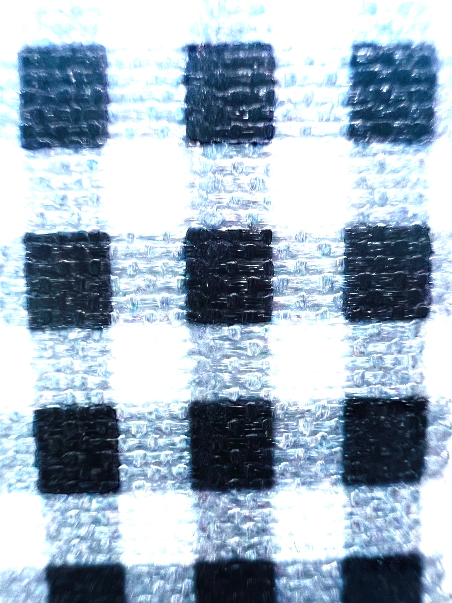 3.5" x 9.5" Vase Black White Buffalo Plaid 5X 5 Snowy Red Holiday Christmas Fun Complete Set FREE SHIPPING