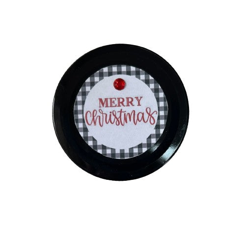 Large Jar Christmas Holiday Black White Buffalo Plaid Red Snowy Fun Stocking Stuffer Children's Table Party Candy Favor FREE SHIPPING