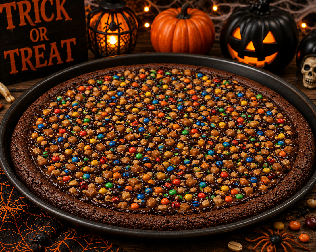 Halloween Brownie Pizza