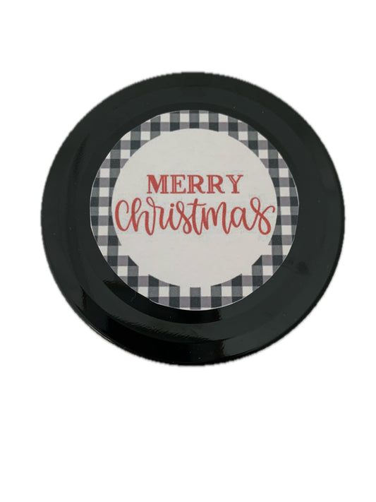 Large Jar Christmas Holiday Black White Buffalo Plaid Christmas Turquoise Holiday Snowy Fun Stocking Stuffer Children's Table Party Candy Favor FREE SHIPPING