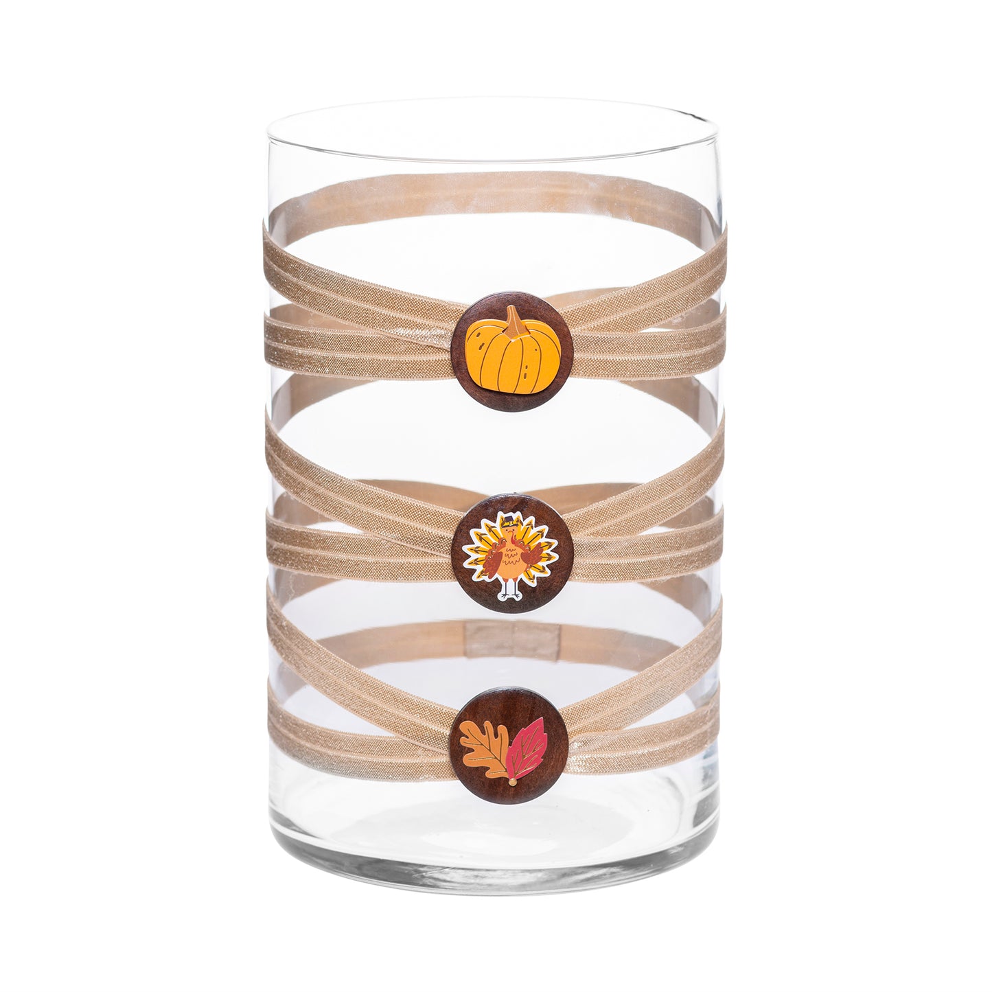 6" x 10" Cylinder Beige 5X 6 Orange Red Mustard Yellow Thanksgiving Icon Stickers Fall-O-Ween Collection Complete Set