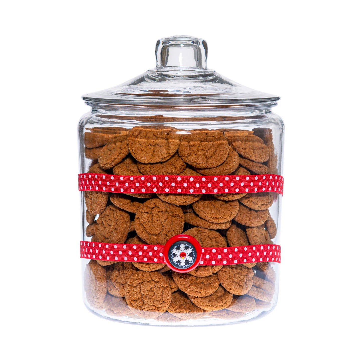7" x 10" 1 Gallon Cookie Jar Red White Polka Dot 1X 2 Chalkboard Star Cookies For Santa Holiday Collection Complete Set FREE SHIPPING